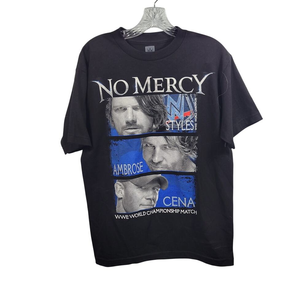 WWE  2016 World Championship Match No Mercy Black T Shirt Size M 72126-1380